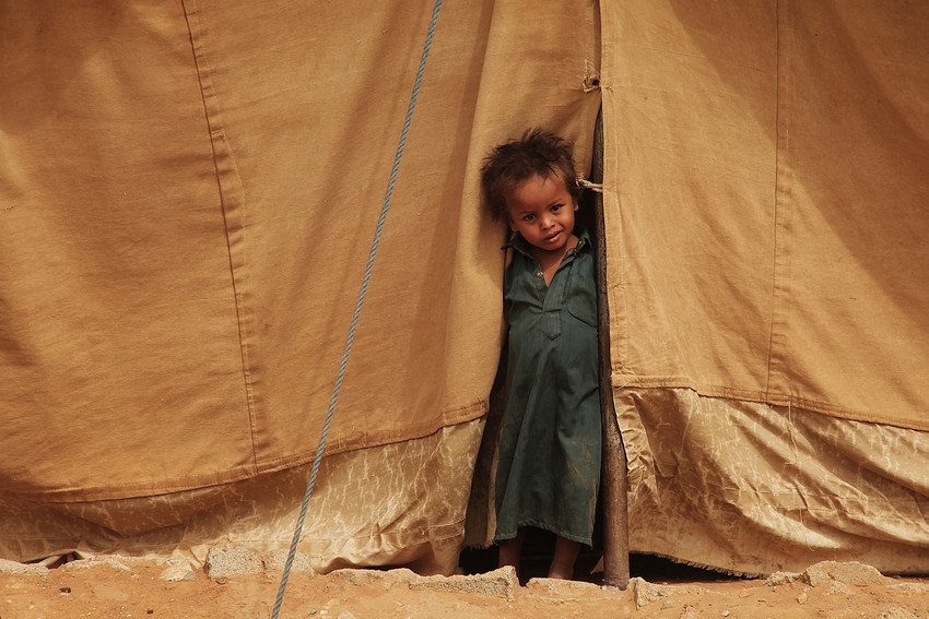 Yemeni Child near Tent